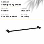 Thanh treo khăn CAESAR Q6301B - Ảnh 2