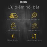 Vòi sen cây Caesar S688CB phím đàn nóng lạnh đen - Ảnh 10