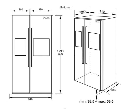 Tủ lạnh SPELIER SP 535RF (1)