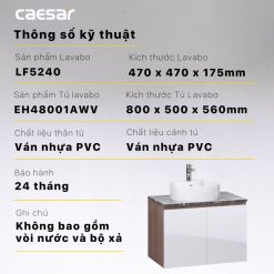 Tu lavabo CAESAR LF5240 EH48001AWV 9