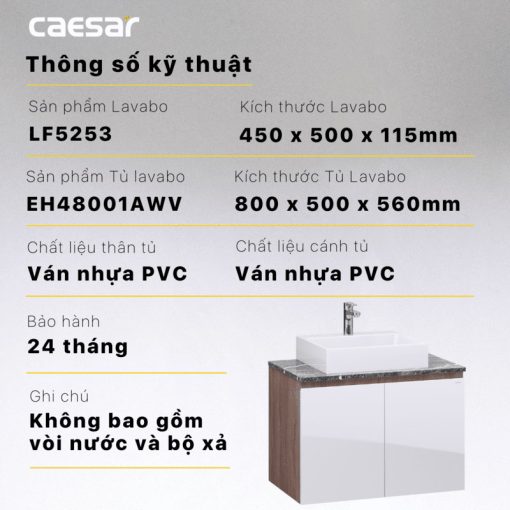Tu lavabo CAESAR LF5253 EH48001AWV 9