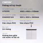 Tủ lavabo CAESAR LF5255 EH46001AV - Ảnh 4