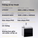 Tủ lavabo CAESAR LF5257 EH46001ADV - Ảnh 4