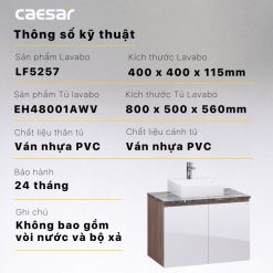 Tu lavabo CAESAR LF5257 EH48001AWV 9