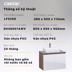 Tu lavabo CAESAR LF5259 EH48001AWV 9