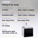 Tủ lavabo CAESAR LF5261 EH46001ADV - Ảnh 3