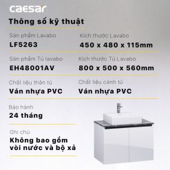 Tu lavabo CAESAR LF5263 EH48001AV 9