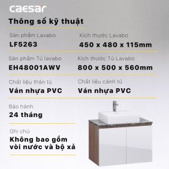 Tu lavabo CAESAR LF5263 EH48001AWV 9