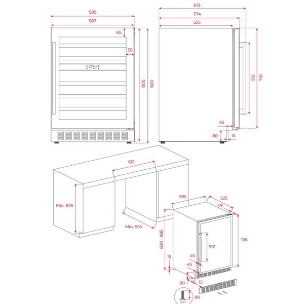 Tủ rượu TEKA RVU 20046 GBK