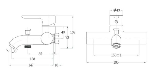 Vòi Sen Nóng Lạnh - S523C
