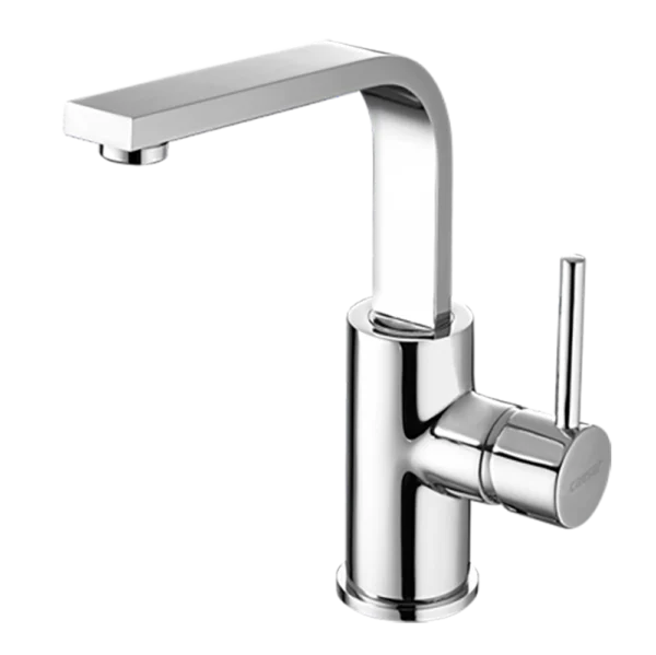 Vòi lavabo CAESAR B750CU cổ cao nóng lạnh