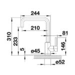 Vòi rửa bát BLANCO MILI CHROME (1)