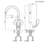 Vòi rửa bát D&K DK1022441 nước lạnh