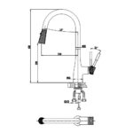 Vòi rửa bát D&K DK1462501-C