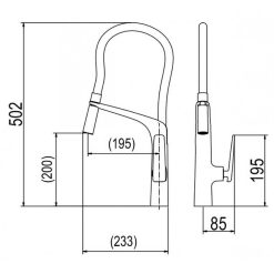 Vòi rửa bát PLATINUM P.55.321 rút dây (1)
