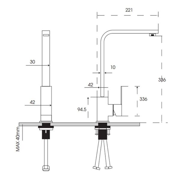 Vòi rửa bát SEVILLA SV-105V (1)