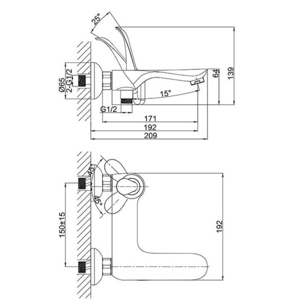 Vòi sen tắm D&K DK1033241