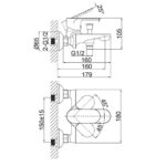 Vòi sen tắm D&K DK1253201
