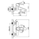 Vòi sen tắm D&K DK1393201