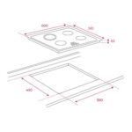 bản vẽ kỹ thuật Bếp điện bốn TEKA TZ 6415