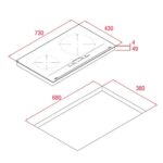 bản vẽ kỹ thuật Bếp từ đôi TEKA IBC 7322 S
