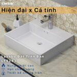 Chậu lavabo đặt bàn CAESAR LF5263 - Ảnh 4