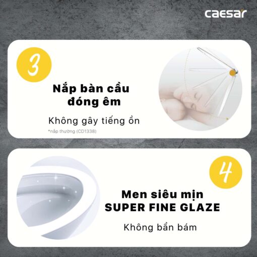 tinh nang Bon cau 2 khoi CAESAR CD1338 nap thuong M220 3