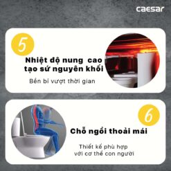 tinh nang Bon cau 2 khoi CAESAR CD1338 nap thuong M220 4