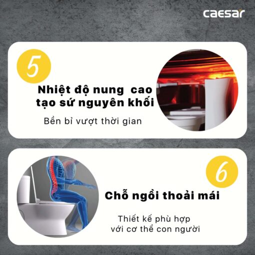 tinh nang Bon cau 2 khoi CAESAR CD1338 nap thuong M220 4