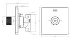 Nút điều chỉnh sen âm tường AMERICAN STANDARD FFAS0926BHG nóng lạnh - Ảnh 2