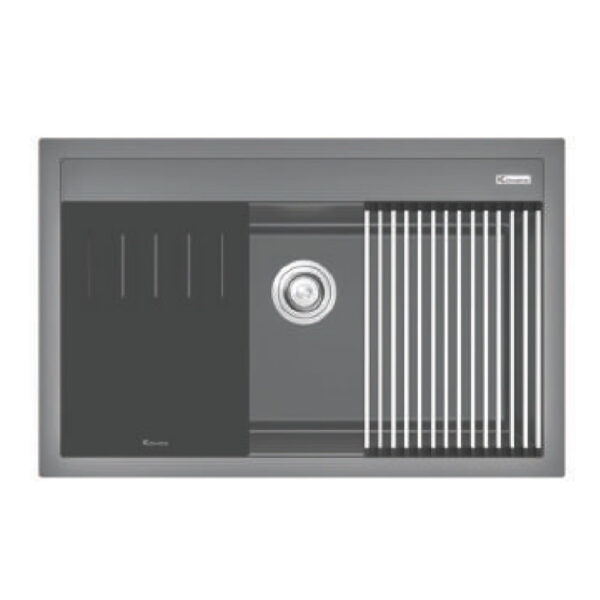 Chậu rửa bát đá KONOX TERRA 790S Grey 1 hố