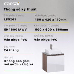 Tu lavabo CAESAR LF5261 EH46001AWV 6