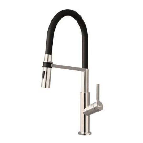 Vòi rửa bát KONOX TEMA Nickel nóng lạnh cổ mềm
