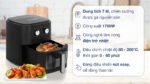 Nồi chiên không dầu Rapido SMART-7.0M 7 lít cơ - Ảnh 6