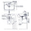 Bản vẽ kĩ thuật chậu lavabo INAX L-298V AL-289V L-288VC chân lửng treo tường