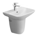 Chậu lavabo treo tường INAX L-289V L-288VC chân lửng 1