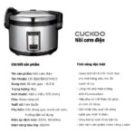 Nồi cơm điện cơ CUCKOO CR-3521B 6.3L công nghiệp - Ảnh 2