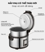 Nồi cơm điện cơ CUCKOO CR-3521B 6.3L công nghiệp - Ảnh 10