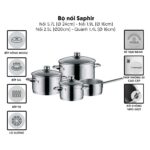 Bộ nồi WMF SAPHIR 0725116380 4 món - Ảnh 2