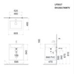 Tủ lavabo CAESAR LF5017 EH15017AW7V - Ảnh 3