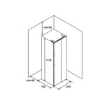Bản vẽ kích thước TỦ LẠNH HAFELE HF-SB6321FB 534.14.110