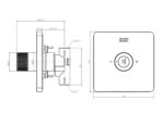Nút điều chỉnh sen âm tường AMERICAN STANDARD FFAS0927WS nóng lạnh - Ảnh 2