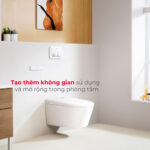 Bồn cầu thông minh AMERICAN STANDARD AERO-LITE 103032BL00 & 103026SH00 nắp điện tử - Ảnh 5