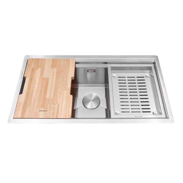 Chậu rửa bát inox Malloca Slide MS781 1 hố