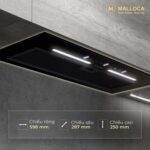 Máy hút mùi MALLOCA MH600GT 60cm âm tủ - Ảnh 4