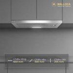 Máy hút mùi MALLOCA MH60SMC 60cm âm tủ - Ảnh 6