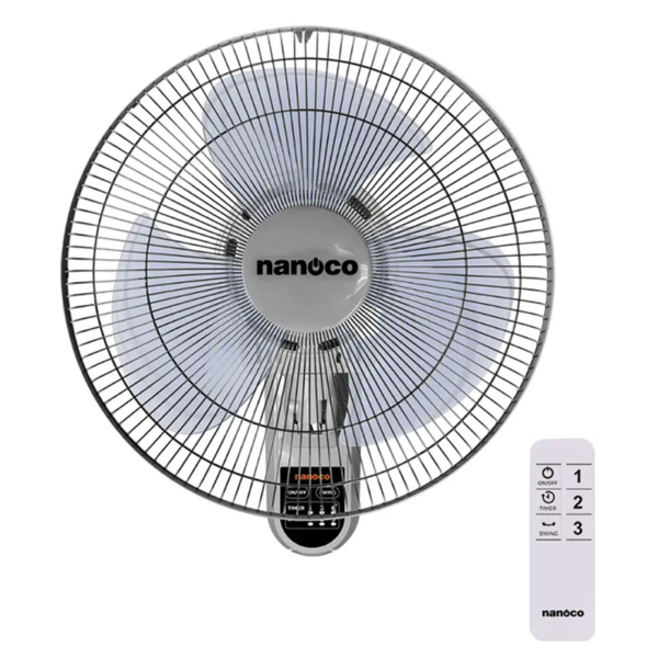 Quạt treo tường NANOCO NWF1612RC-G xám