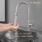 Vòi rửa bát MALLOCA K046SS nóng lạnh rút dây - Ảnh 5