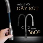 Vòi rửa bát MALLOCA K046SS nóng lạnh rút dây - Ảnh 9