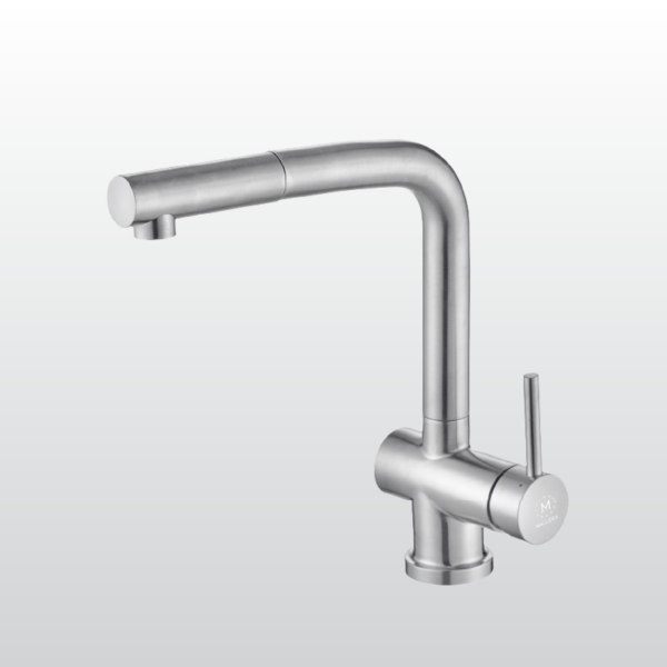 Vòi rửa bát MALLOCA K103-SS nóng lạnh rút dây